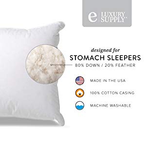 Extra Soft Down Filled Pillow for Stomach Sleepers